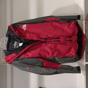 North Face Red and Gray winter jacket